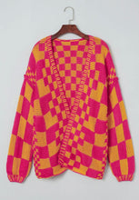 Load image into Gallery viewer, Vibrant Checkered Cardi
